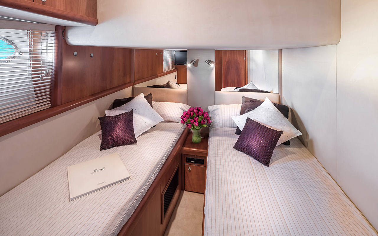 Yacht Charter Ibiza Sunseeker Predator 72 twin cabin