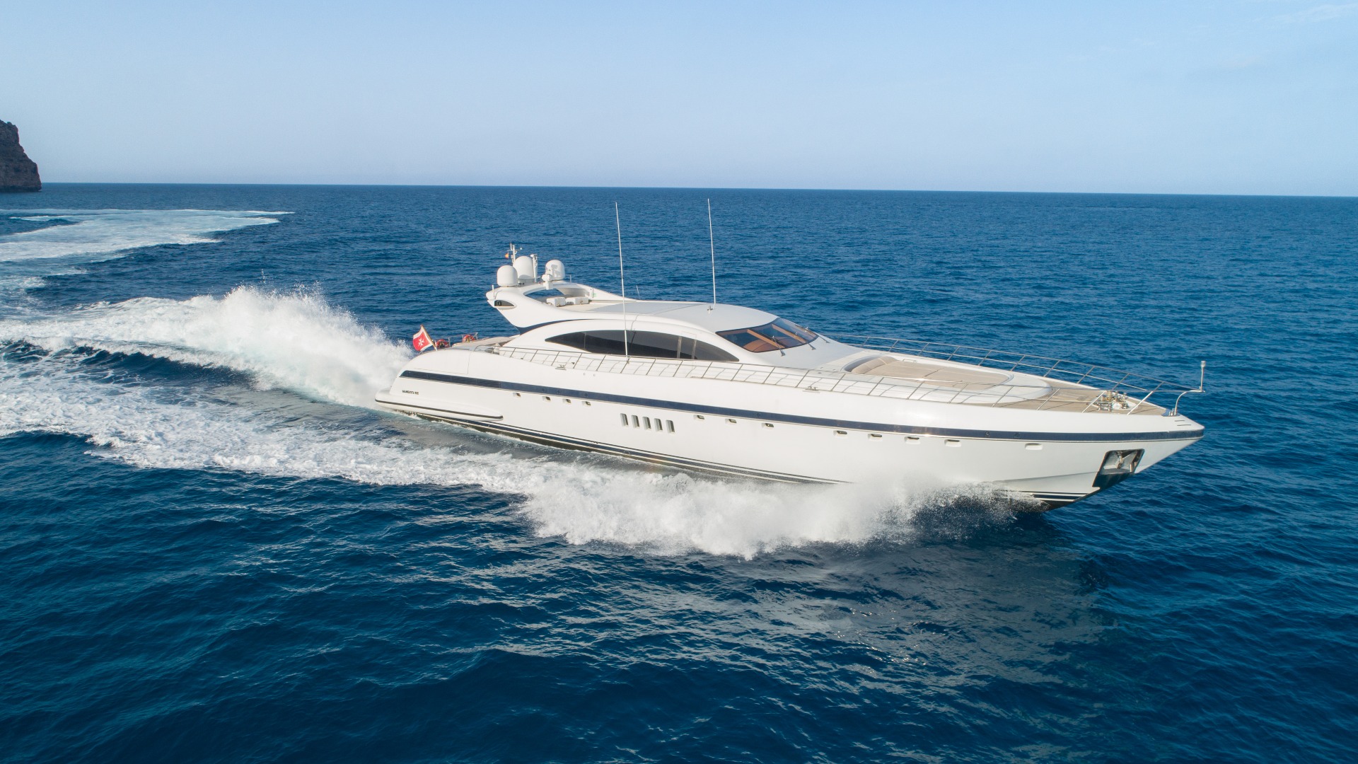 Yacht Charter Ibiza Mangusta 108